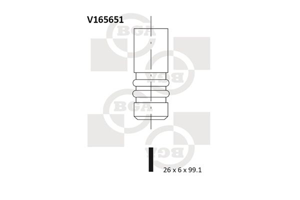 BGA Pakoventtiili V165651