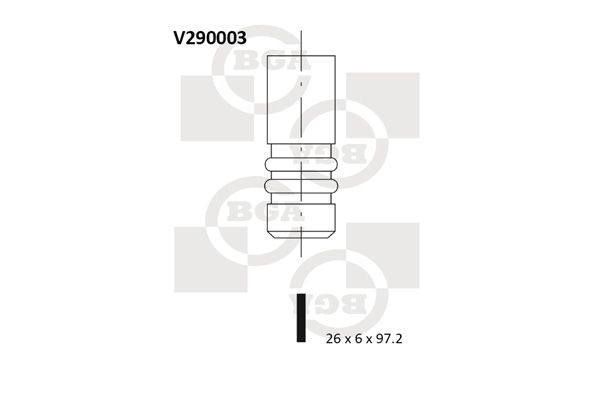 BGA Pakoventtiili V290003