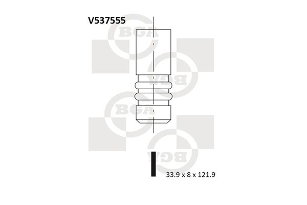 BGA Pakoventtiili V537555