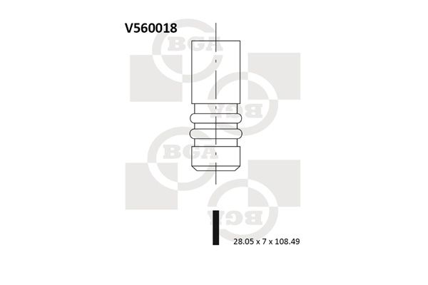 BGA Pakoventtiili V560018