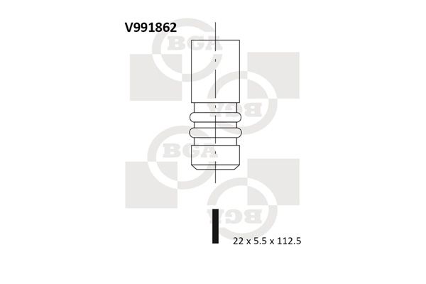 BGA Pakoventtiili V991862