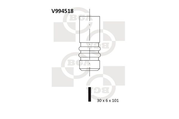 BGA Pakoventtiili V994518