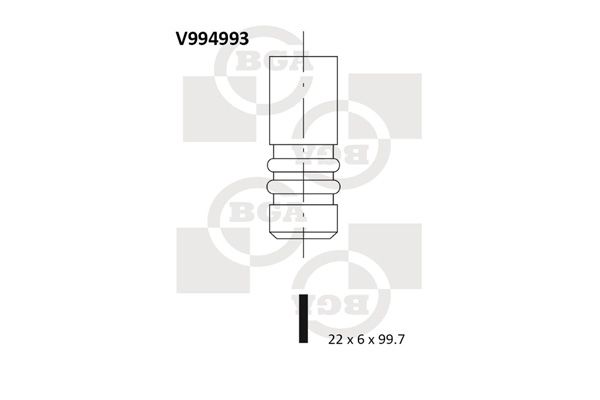BGA Pakoventtiili V994993