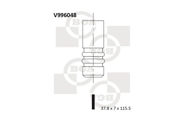 BGA Pakoventtiili V996048