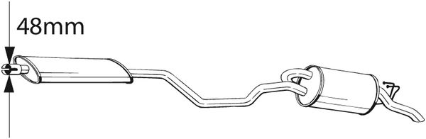 BOSAL Keskiäänenvaimentaja 287-813