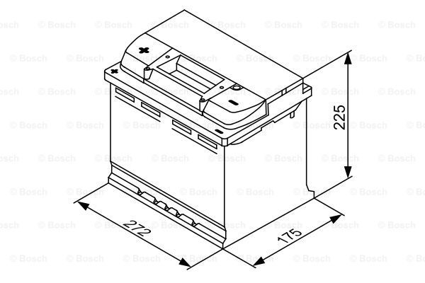 BOSCH Käynnistysakku 0 092 L40 270