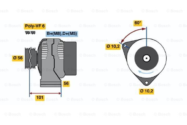 BOSCH Laturi 0 123 510 101