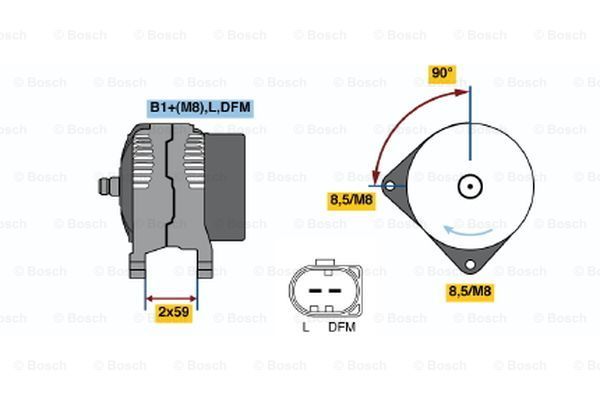 BOSCH Laturi 0 124 325 149