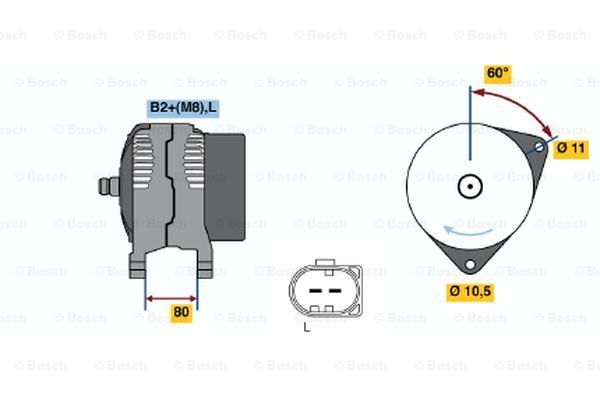 BOSCH Laturi 0 124 525 125