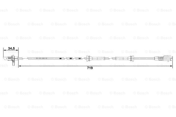 BOSCH ABS-anturi 0 265 007 707