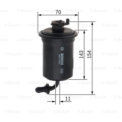 BOSCH Polttoainesuodatin 0 450 905 962