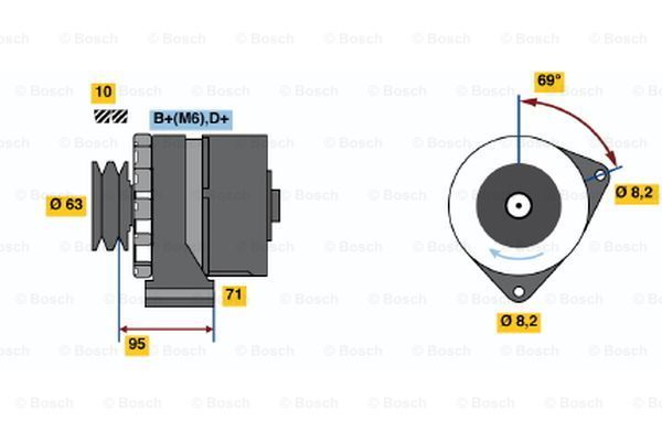 BOSCH Laturi 0 986 034 700