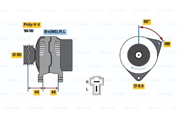 BOSCH Laturi 0 986 035 291