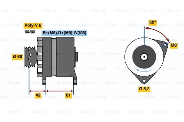 BOSCH Laturi 0 986 036 160