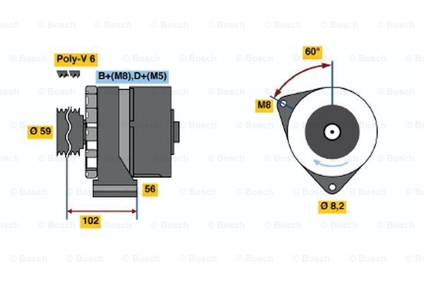 BOSCH Laturi 0 986 038 340