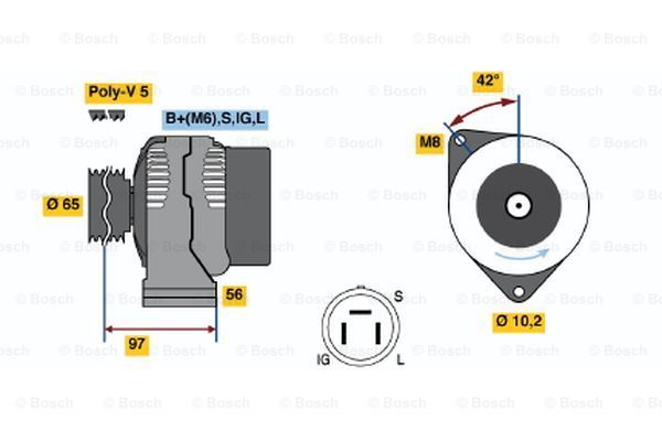 BOSCH Laturi 0 986 038 591