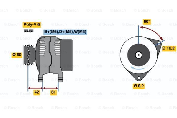 BOSCH Laturi 0 986 038 660