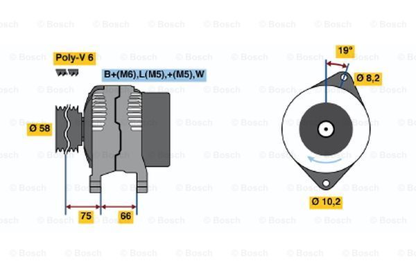 BOSCH Laturi 0 986 040 131