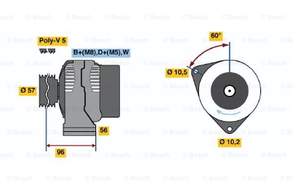 BOSCH Laturi 0 986 040 410