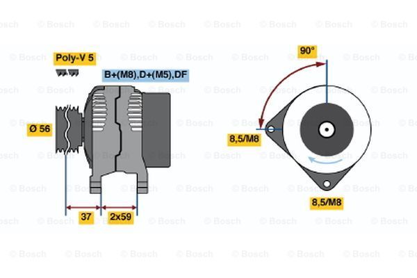 BOSCH Laturi 0 986 040 600