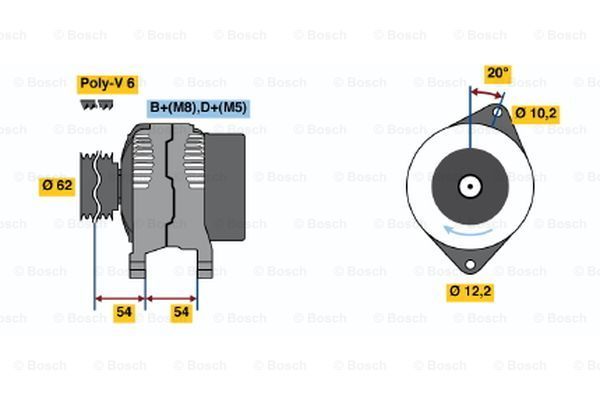 BOSCH Laturi 0 986 040 691