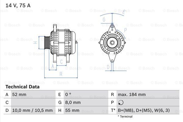 BOSCH Laturi 0 986 042 031