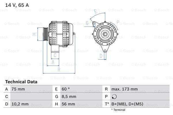 BOSCH Laturi 0 986 042 111