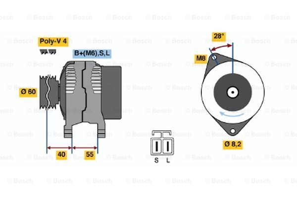 BOSCH Laturi 0 986 042 871