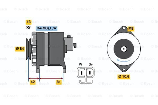 BOSCH Laturi 0 986 043 941