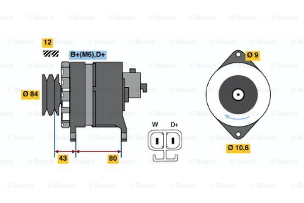 BOSCH Laturi 0 986 045 930