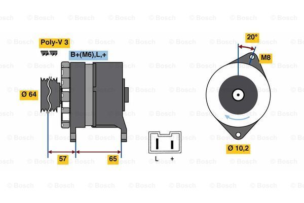 BOSCH Laturi 0 986 049 440