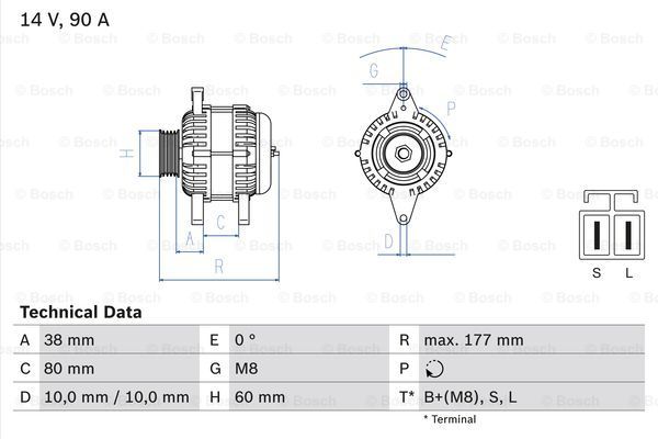 BOSCH Laturi 0 986 049 800