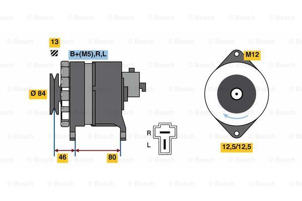 BOSCH Laturi 0 986 080 160