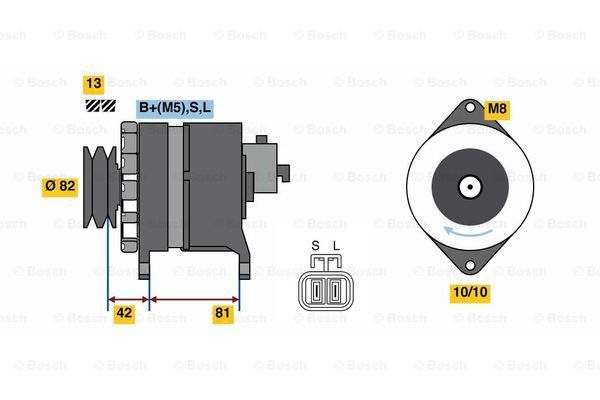 BOSCH Laturi 0 986 080 170