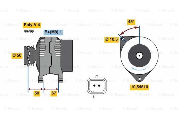 BOSCH Laturi 0 986 080 720