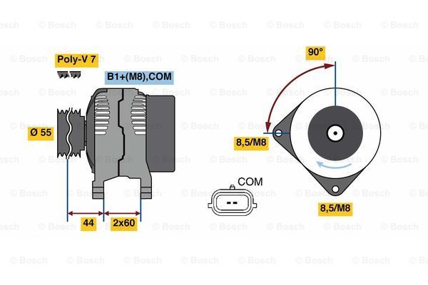 BOSCH Laturi 0 986 081 080