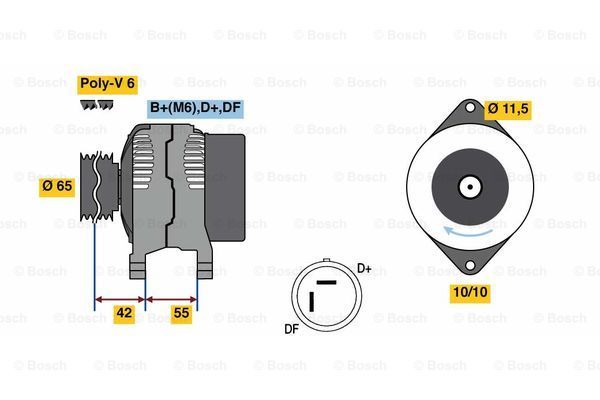 BOSCH Laturi 0 986 081 200