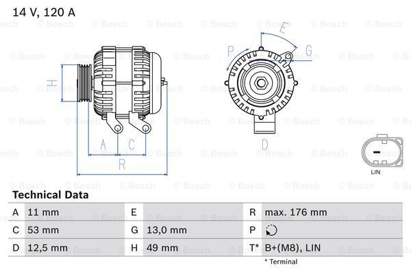 BOSCH Laturi 0 986 082 220