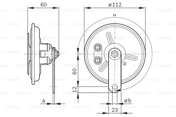 BOSCH Äänitorvi 0 986 320 310