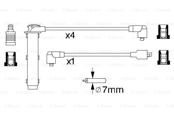 BOSCH Sytytysjohtosarja 0 986 356 748