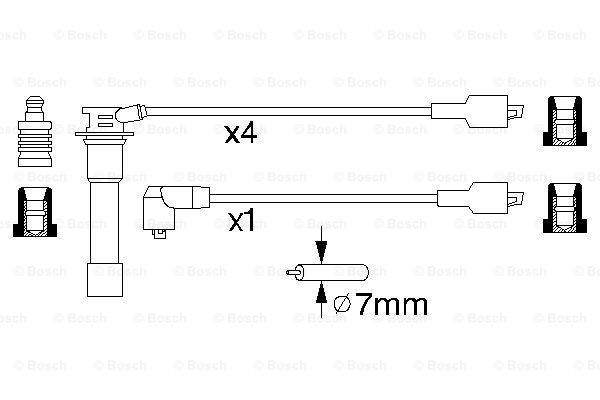 BOSCH Sytytysjohtosarja 0 986 356 795