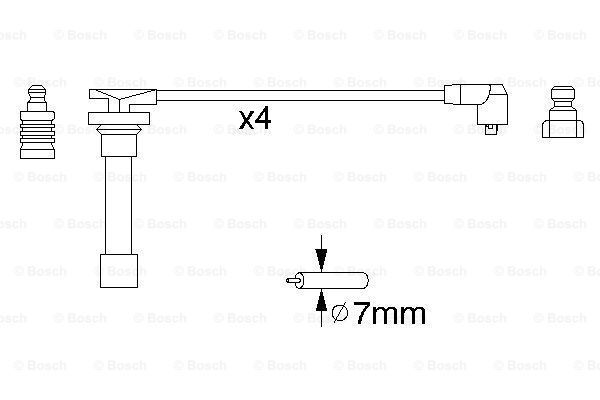 BOSCH Sytytysjohtosarja 0 986 356 821