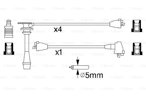 BOSCH Sytytysjohtosarja 0 986 356 950