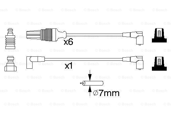 BOSCH Sytytysjohtosarja 0 986 356 965