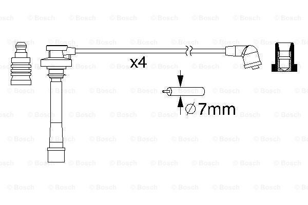 BOSCH Sytytysjohtosarja 0 986 357 147