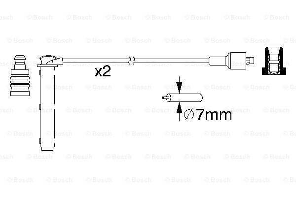 BOSCH Sytytysjohtosarja 0 986 357 154