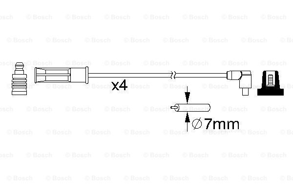 BOSCH Sytytysjohtosarja 0 986 357 182