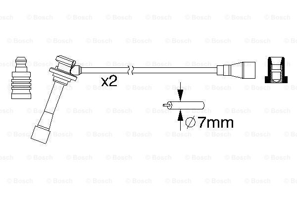 BOSCH Sytytysjohtosarja 0 986 357 203