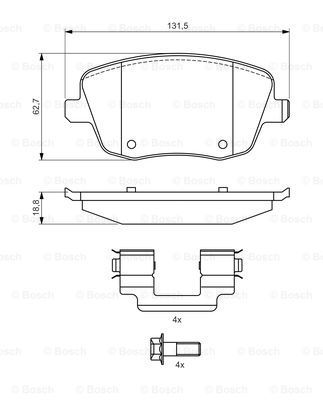 BOSCH Jarrupala, levyjarru 0 986 424 829