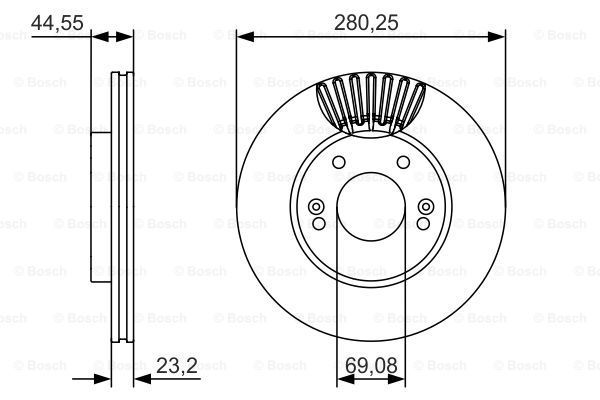 BOSCH Jarrulevy 0 986 479 A12